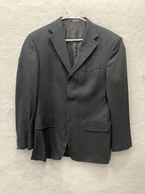 Holbrook World Traveler Black 100% Wool Blazer Sport Coat Men’s 40R W34